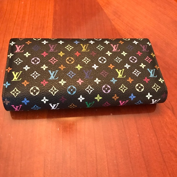 💯AUTH LOUIS VUITTON SARAH WALLET MULTICOLOR - Picture 7 of 8